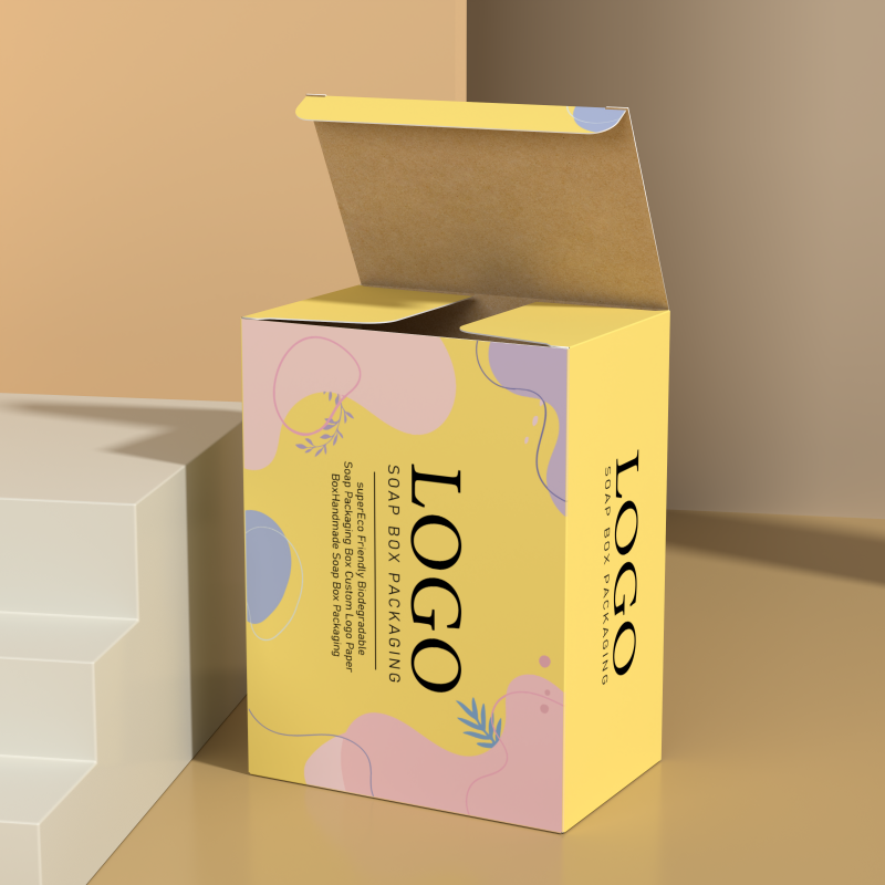 Environmentally friendly biodegradable soap packaging box custom logo gift soap paper box handmade soap box packaging