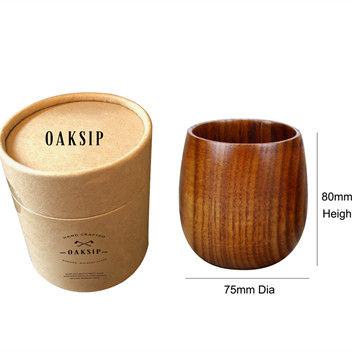 Durable and environmentally friendly wooden cups can be customized with retro wooden wine cups and natural wooden cups