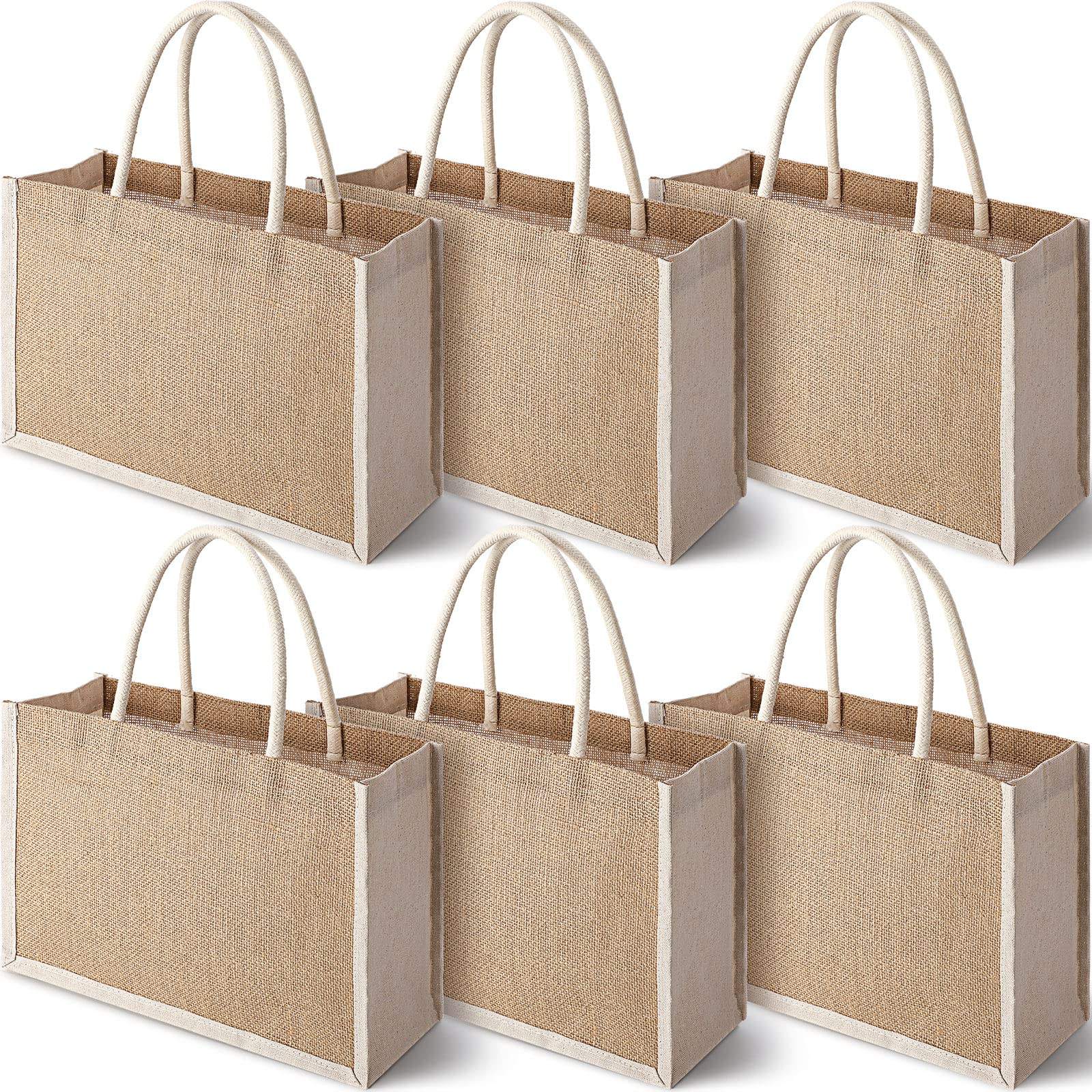Wholesale customized environmentally friendly and reusable large capacity blank thick burlap, jute with zipper beach bag