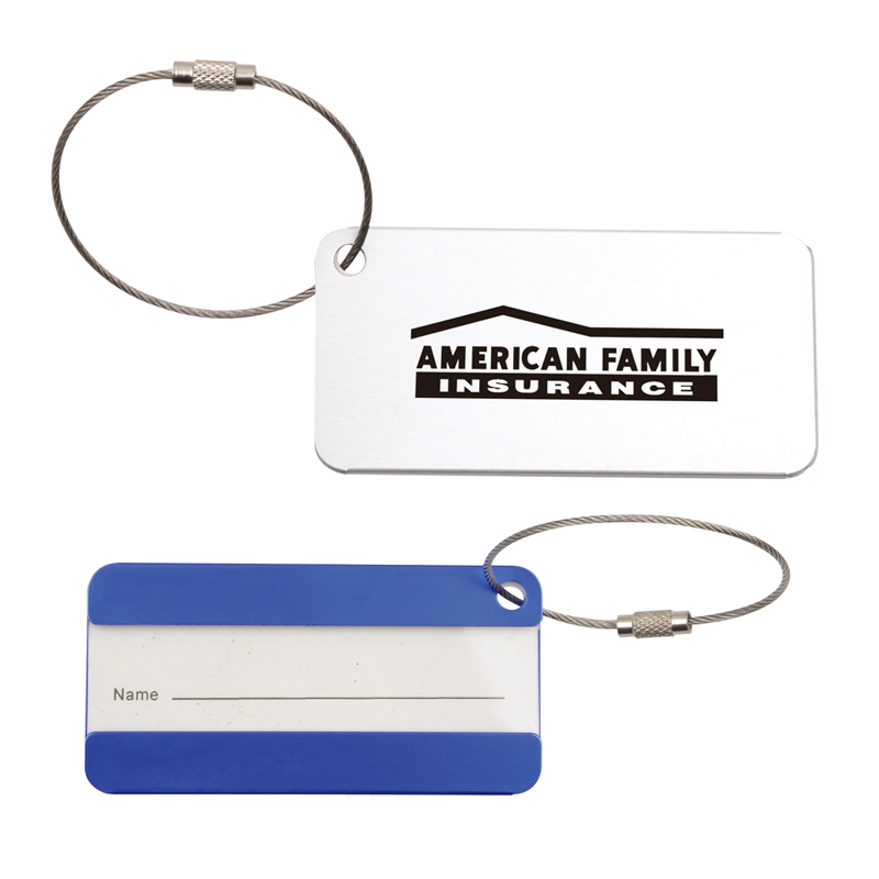 Aluminum luggage tag