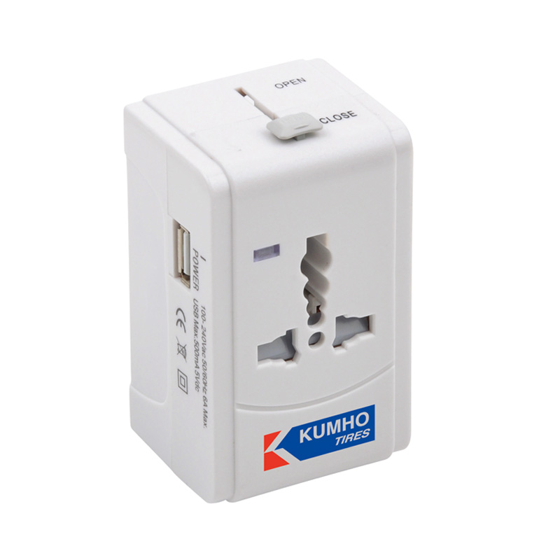 Multinational universal plug with USB