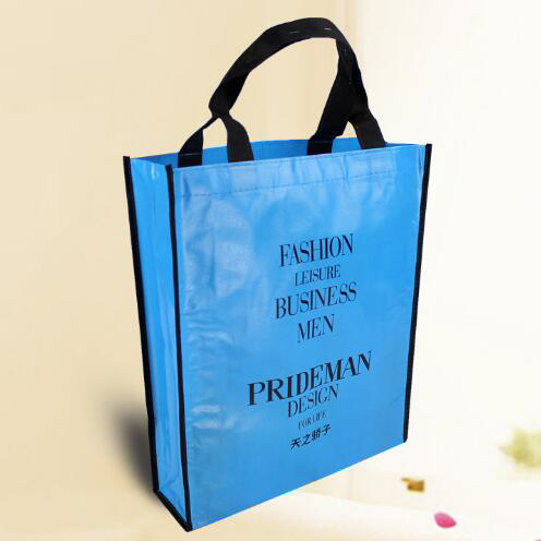 Plastic coated environmental shopping bag