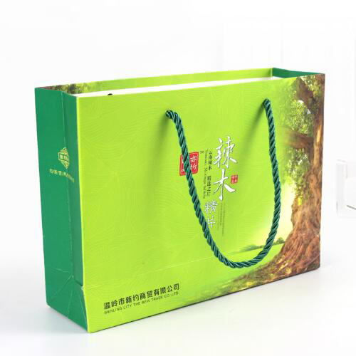 White card color printing paper bag