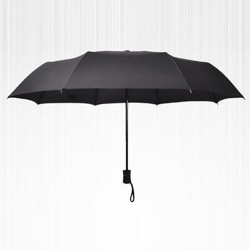 Fully automatic three-fold umbrella