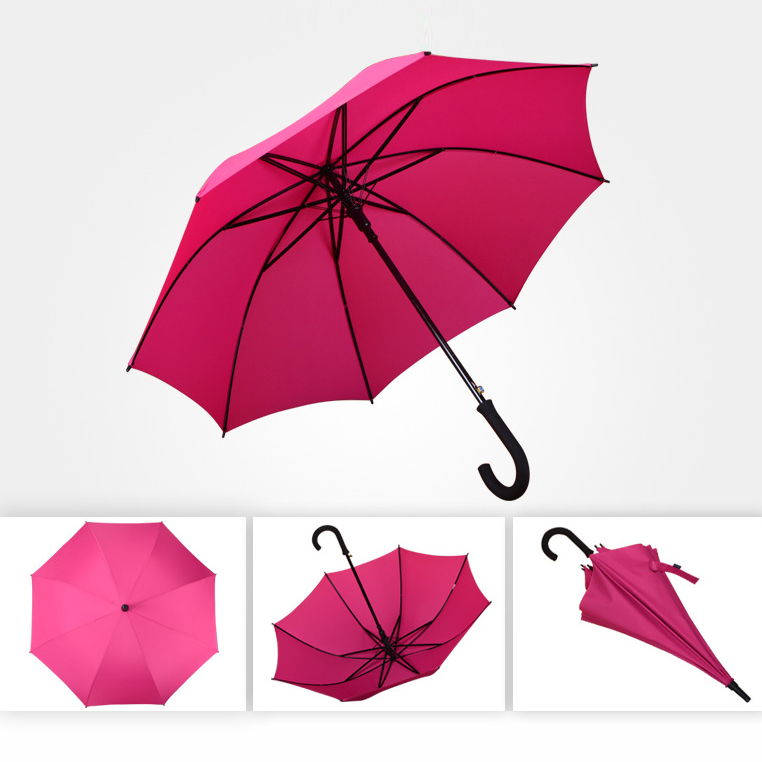 23-inch double bone impact cloth automatic long handle umbrella