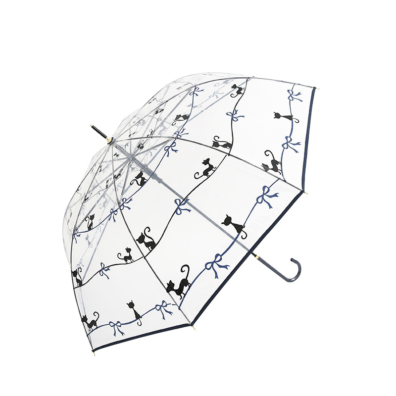 Fully automatic transparent umbrella