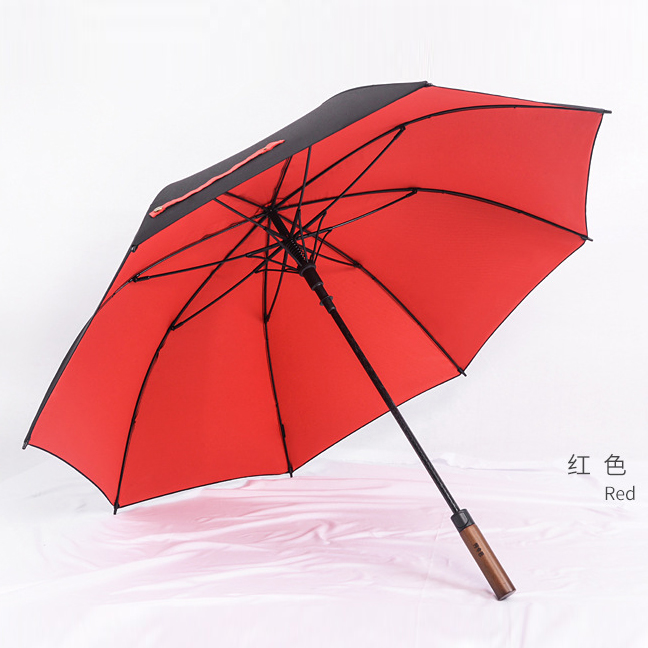 Golf Double Layer Straight Rod Umbrella
