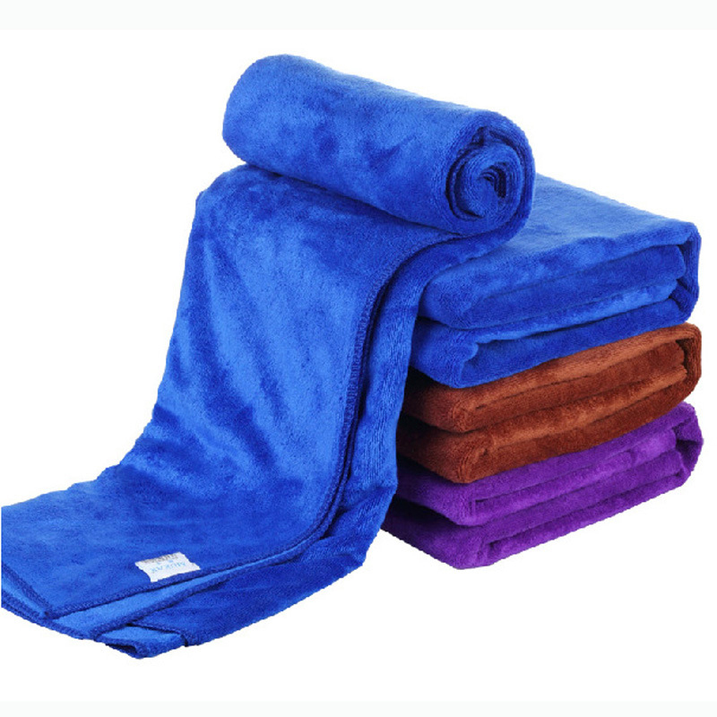Brushed thickened absorbent towel
