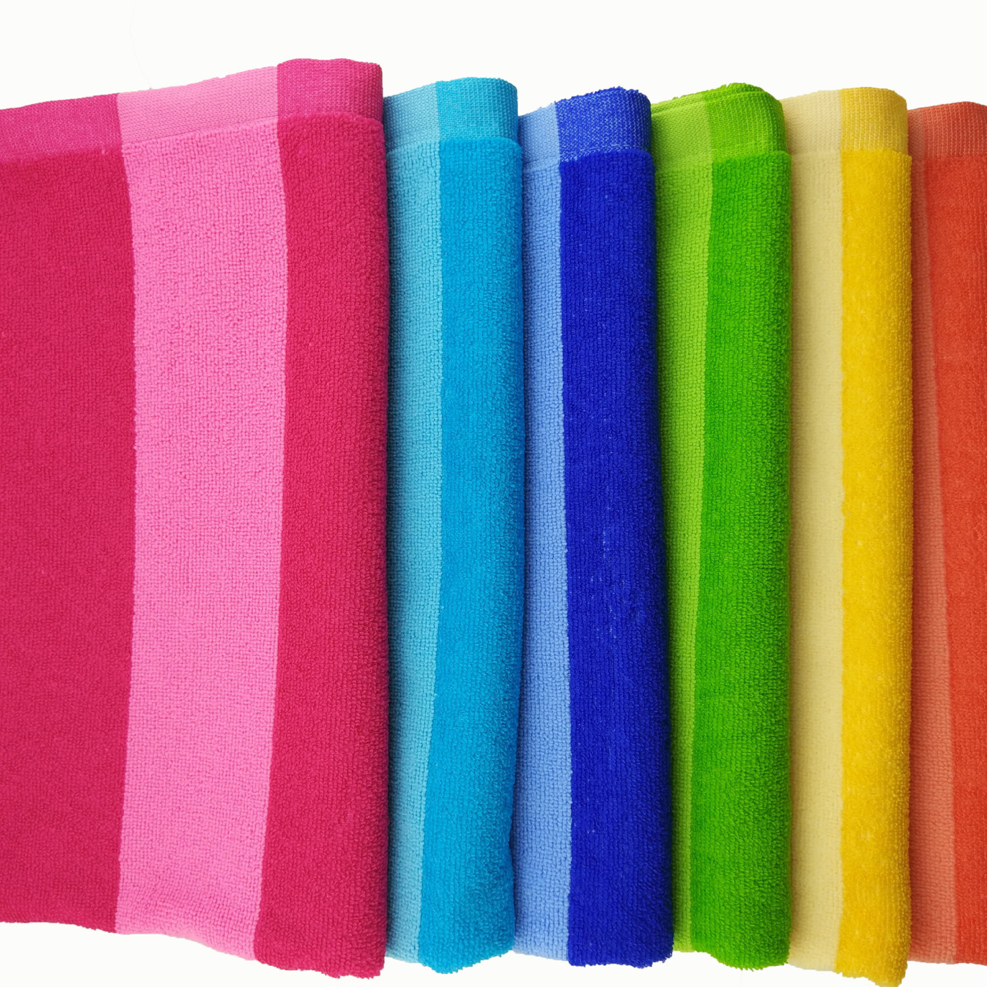 Microfiber striped bath towel