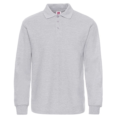 Men's and Women's Solid Color Cotton Long Sleeve Polo Shirt