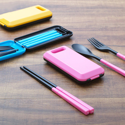 Spoon, fork, chopsticks, 3-piece set