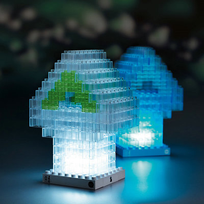 DIY tree building block lamp