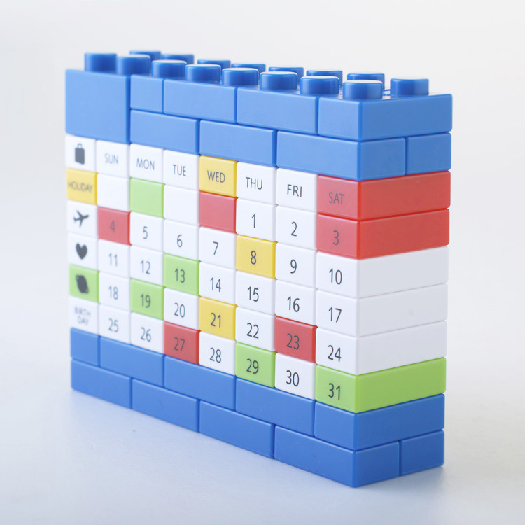 DIY building block perpetual calendar