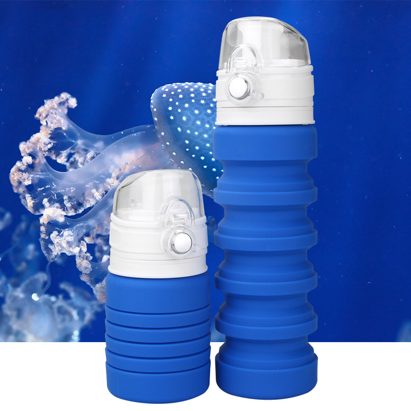 Silicone folding water bottle