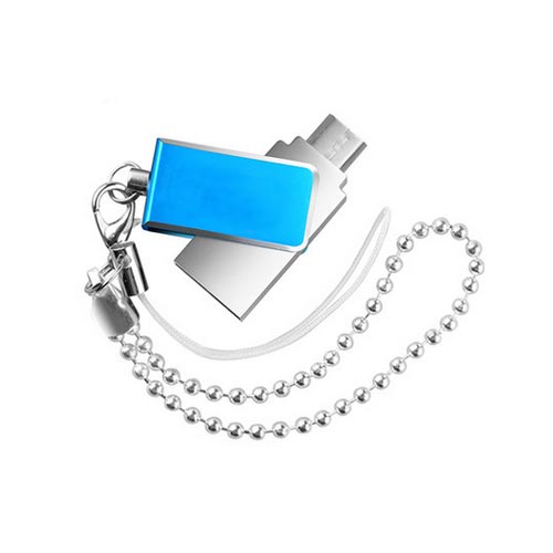 Dual purpose USB flash drive for mobile phone and computer