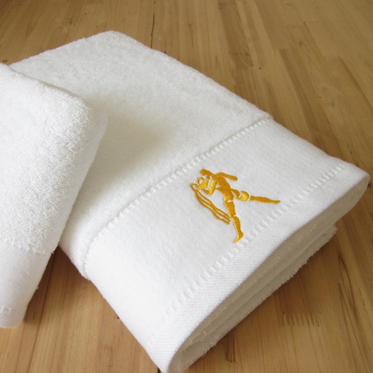 Brocade bath towel