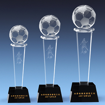 Football Trophy Custom Crystal Trophy