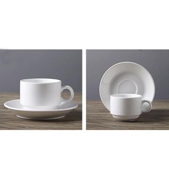 Medium coffee cups and saucers