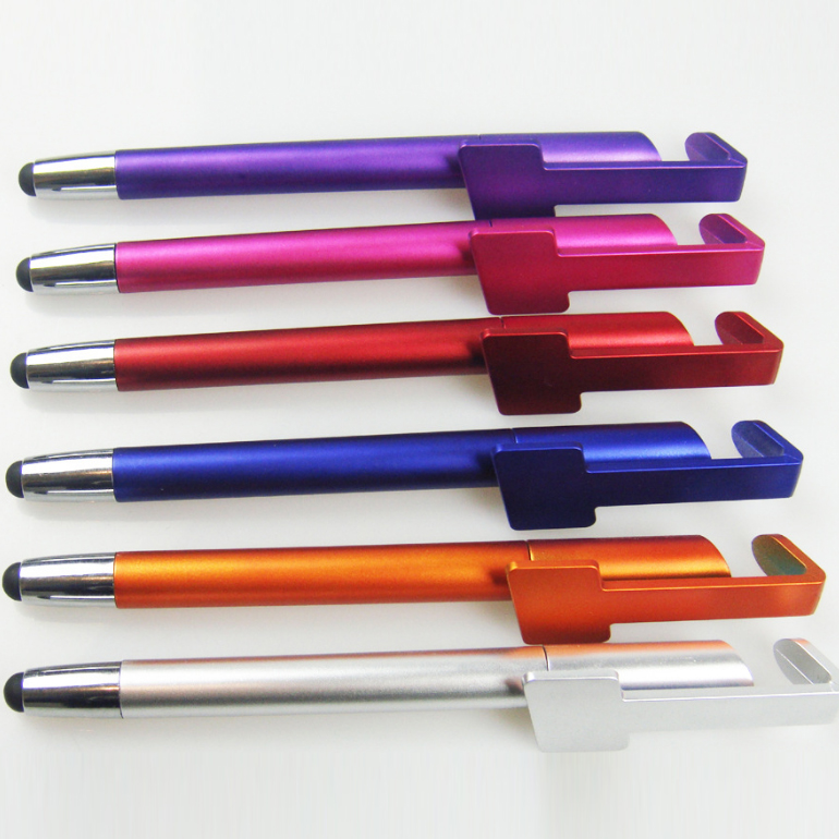 Mobile phone holder touch screen pen