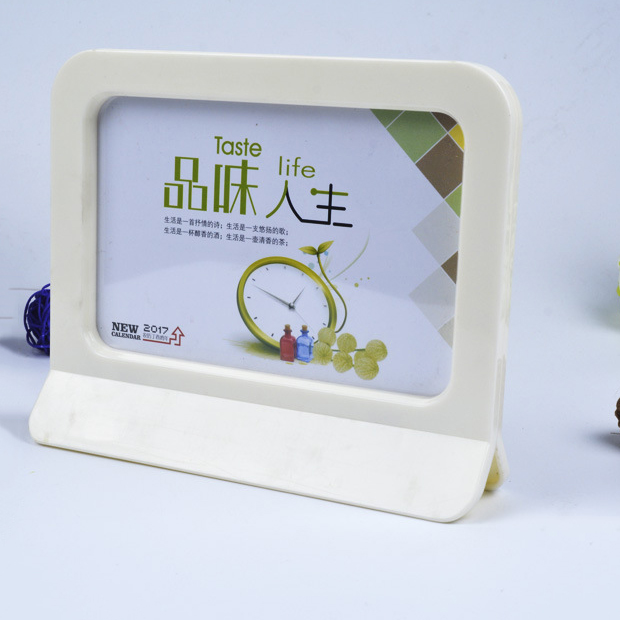 Plastic desk calendar frame photo frame