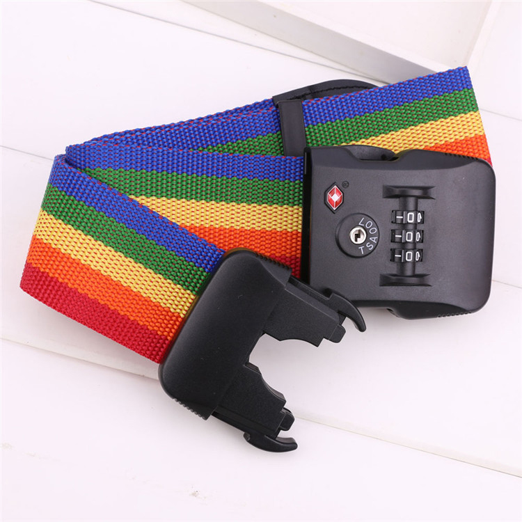 Luggage case one word password lock packing belt