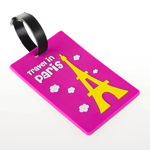 PVC soft rubber luggage tag