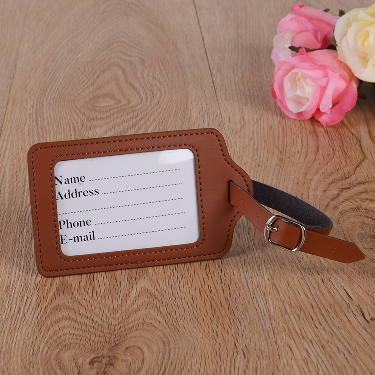 Customized luggage tag PU leather