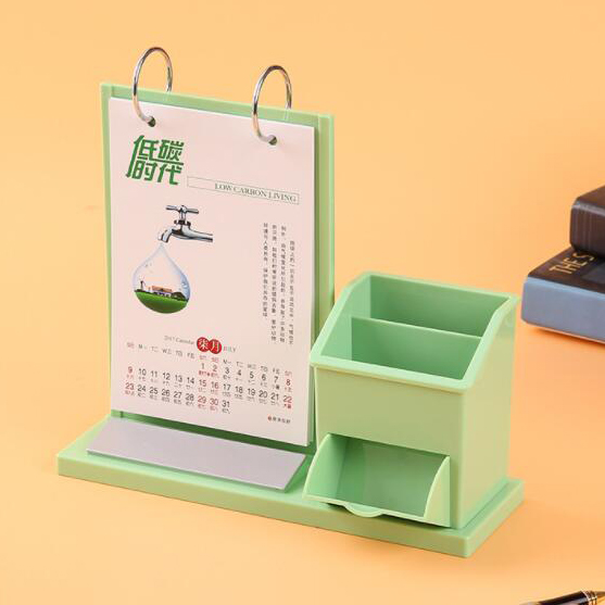 ABS plastic creative desk calendar shelf