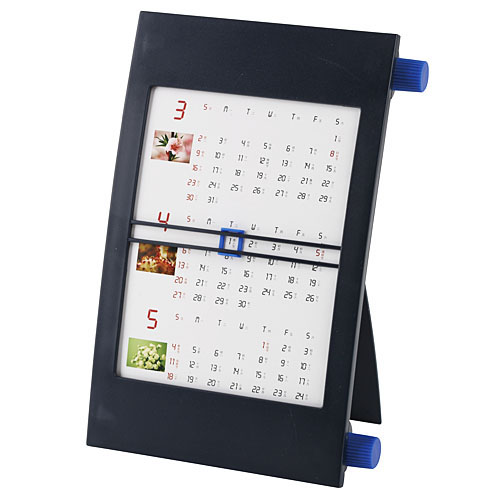Scroll type desk calendar