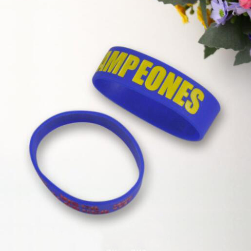 Silicone bracelet intaglio embossed graphic printing