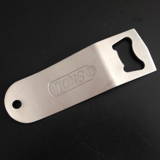 Stainless steel bottle opener