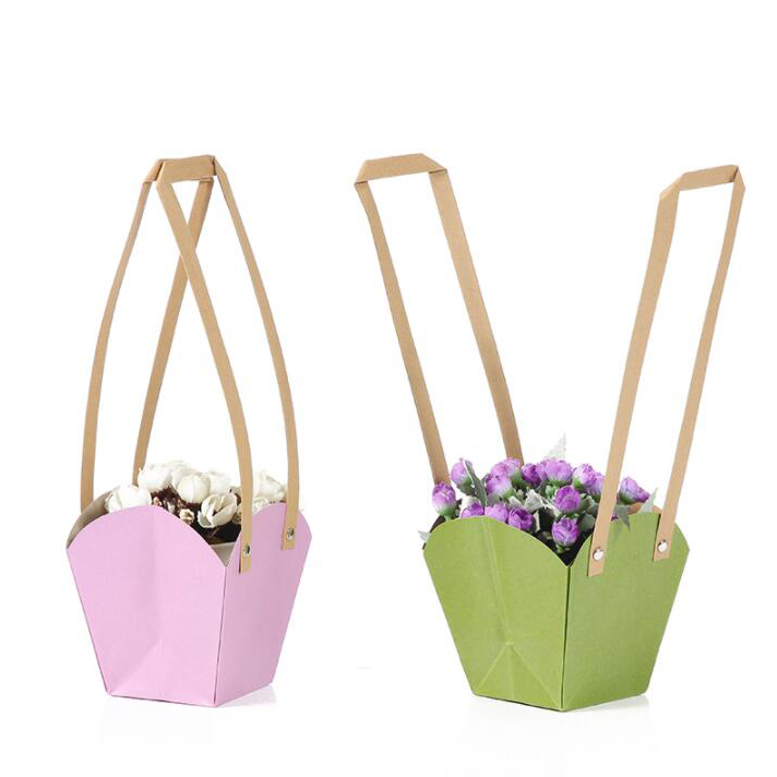 Kraft paper flower bag