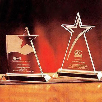 Crystal trophy