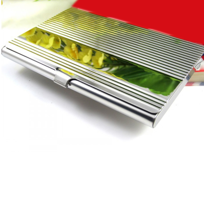 Stainless steel corrugated business card box