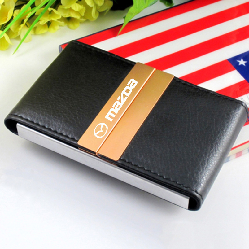 Gold brand metal business card box