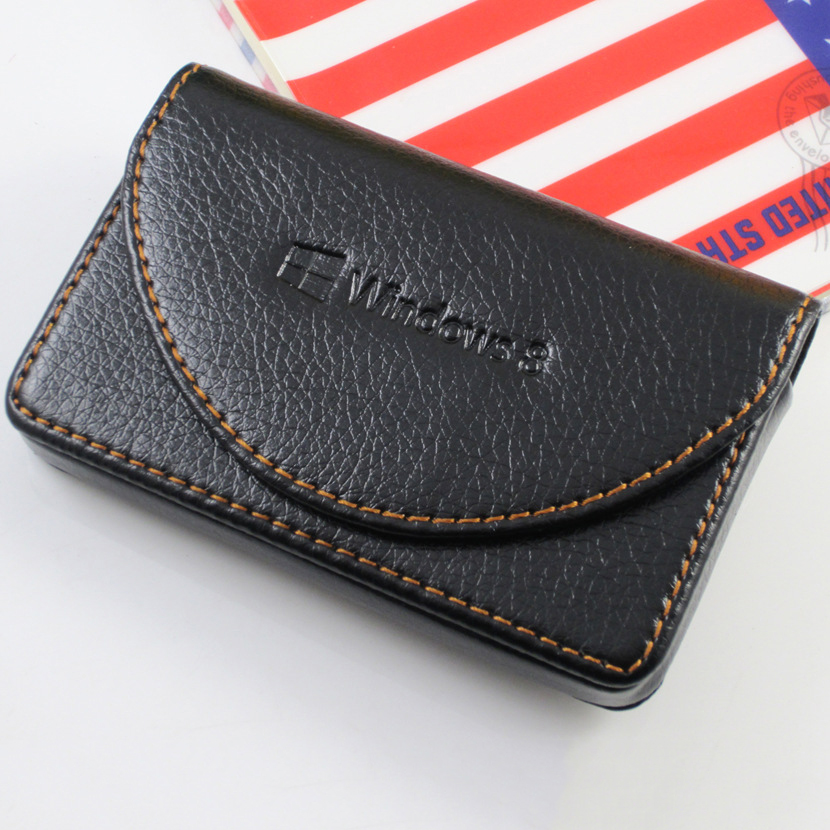 Leather business card box