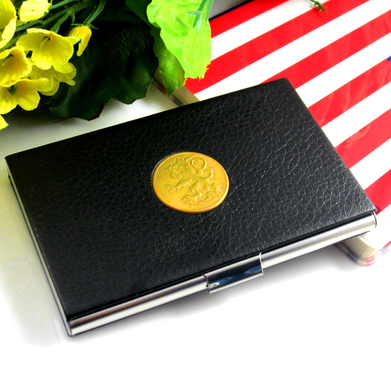 Golden Dragon Totem Sticker Skin Business Card Box