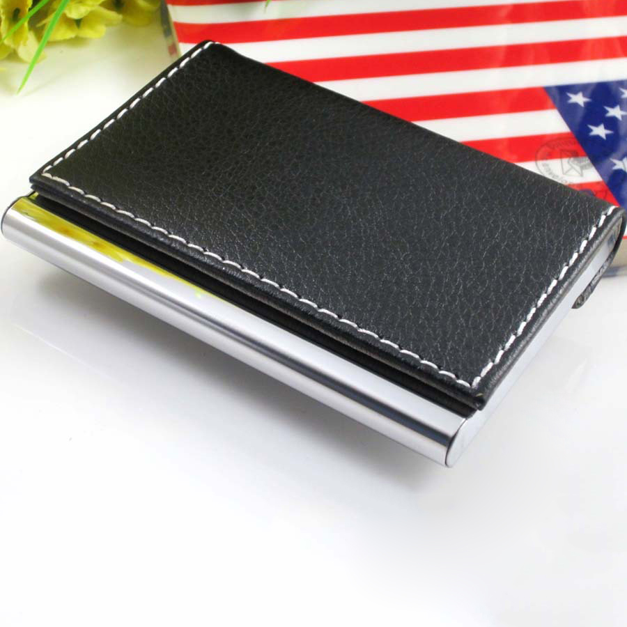 Premium leather flip card case