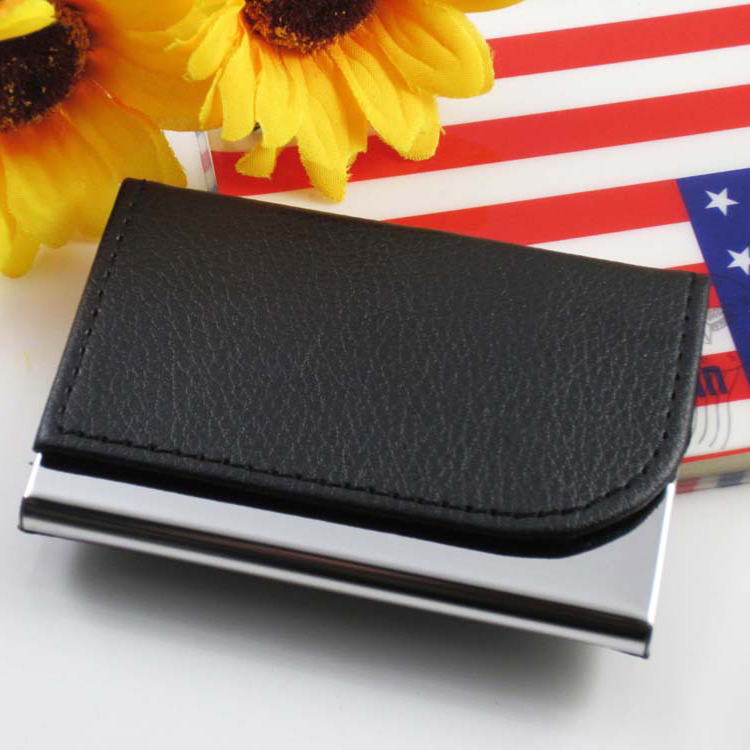 Stainless steel laminated business card box