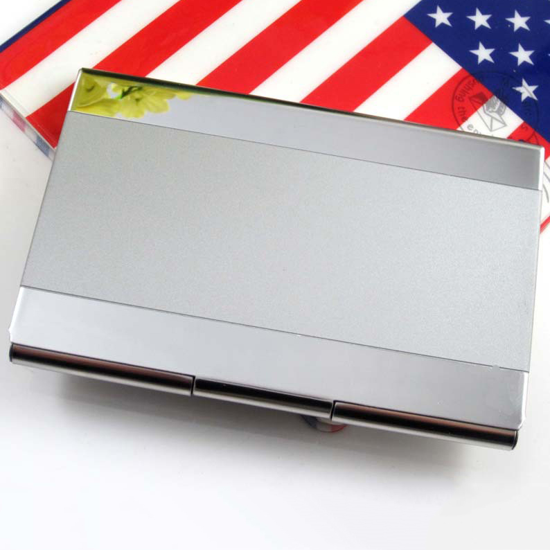 Stainless steel baking varnish business card box