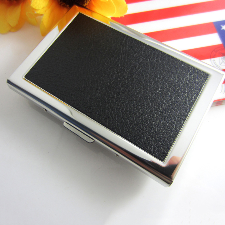 Multi color stainless steel card bag