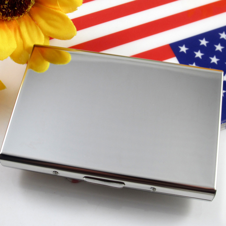 Stainless steel card box