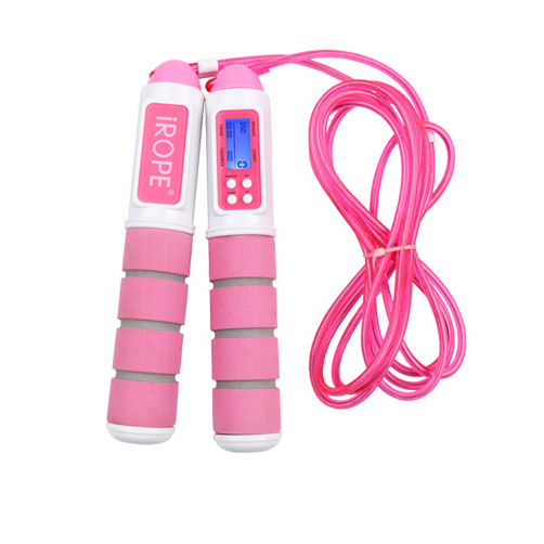 Magnetic control counting rope skipping