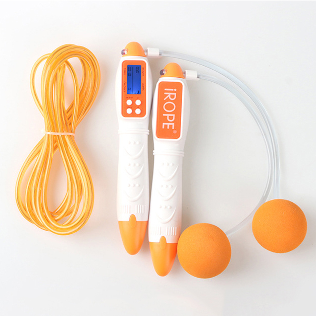 Electronic counting rope skipping