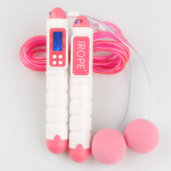 Electronic counting rope skipping
