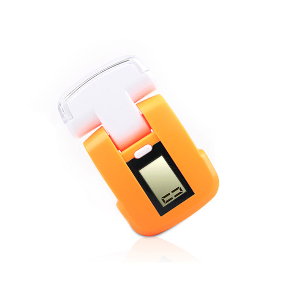 Flashlight electronic pedometer
