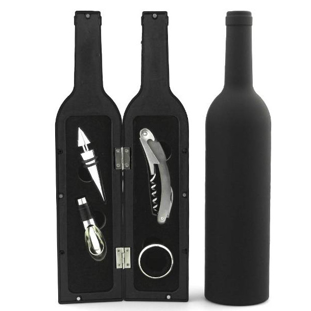 Red wine plastic bottle tool box
