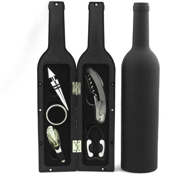 Red wine plastic bottle tool box