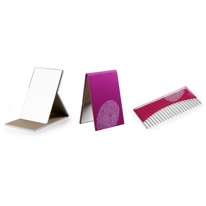 One mirror and one comb