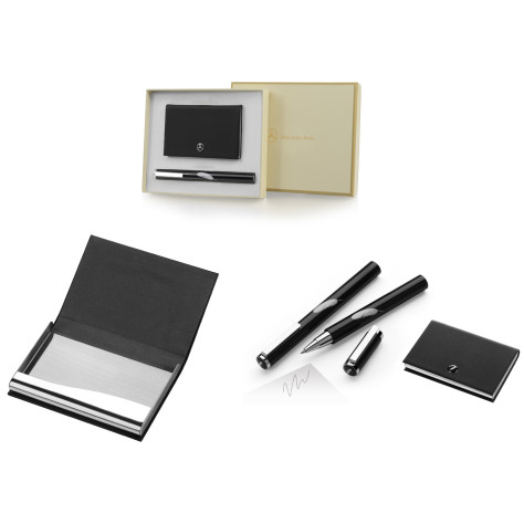 Pen and business card box set